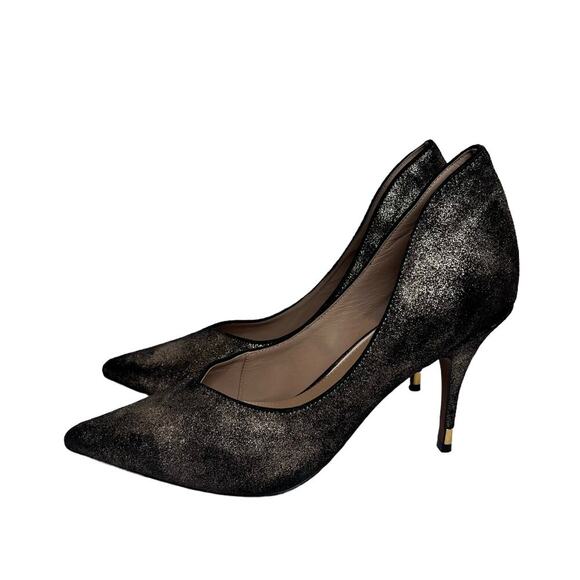 NWOB:‎ LINEA PAOLO Penrose  Stiletto Pumps Bronze Split Suede 10M (S346) - Picture 7 of 11